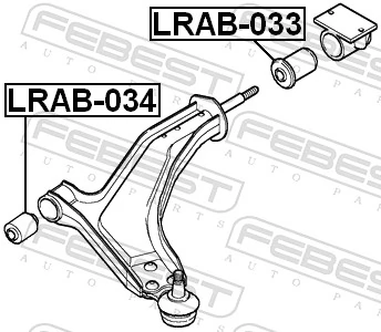 LRAB034 Febest Сайлентблок переднього нижнього важеля