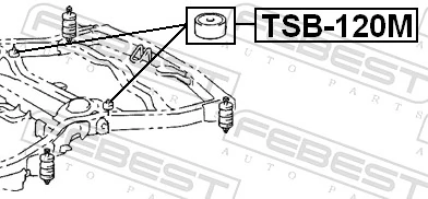 TSB120M Febest Кріплення платформи