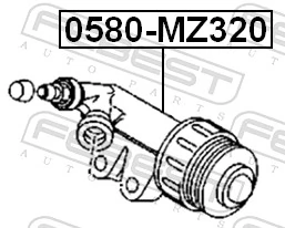 0580MZ320 Febest Циліндр зчеплення робочий