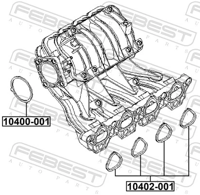 Прокладка дросельної заслінки на Daewoo Nubira II J15