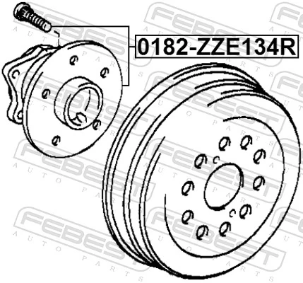 4241012250 General Motors Маточина задня