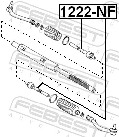 1222NF Febest Тяги кермові