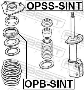 OPBSINT Febest Підшипник опори амортизатора