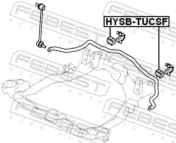 HYSBTUCF248 Febest Втулка стабілізатора переднього