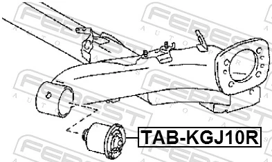 Купити Сайлентблок задньої балки Citroen C1 I PM, PN