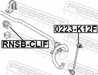RNSBCLIF Febest Втулка стабілізатора переднього