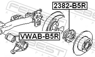 Сайлентблок підрамника задній Volkswagen Passat B5