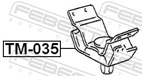 TM035 Febest Опора кпп