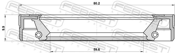 0634310620 ZF Parts Сальник передньої маточини, внутрішній