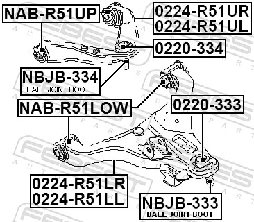 Купити Сайлентблок переднього важеля Nissan Navara NP300 III D40