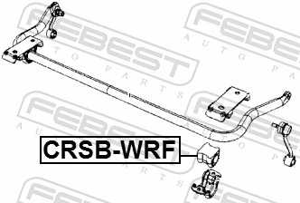 CRSBWRF Febest Втулка стабілізатора переднього