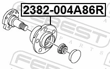 2382004A86R Febest Маточина задня