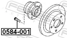 Болт кріплення маточини Chrysler 5175207000 ціна, від 1.74 USD