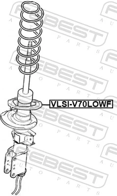 VLSIV70LOWF Febest Проставка (гумове кільце) пружини передньої, нижня
