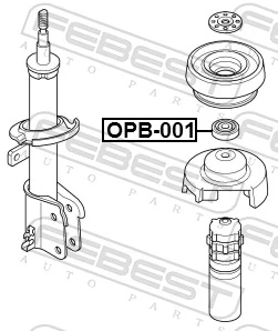 Підшипник опорний амортизатора, переднього Peugeot/Citroen 91166315 ціна, від 5.63 USD