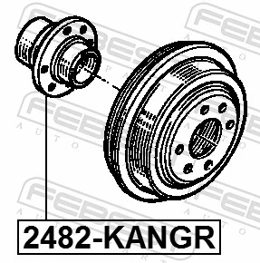 2482KANGR Febest Маточина задня