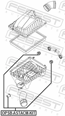 09202941 Opel Подушка корпусу повітряного фільтра