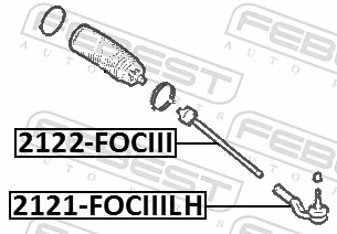 2122FOCIII Febest Тяги кермові