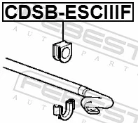 CDSBESCIIIF Febest Втулка стабілізатора переднього