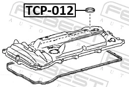 TCP012 Febest Кільце ущільнювальне свічкового колодязя