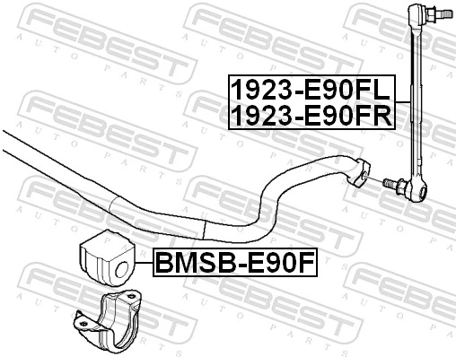 BMSBE90F Febest Втулка стабілізатора переднього