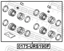 0175URS190F Febest Ремкомплект гальмівної системи