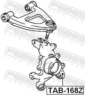 TAB168Z Febest Сайлентблок задньої підвіски