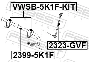 Подушка стабілізатора DM VT0047 ціна, від 5.64 USD