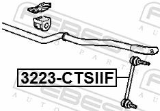 3223CTSIIF Febest Тяга переднього стабілізатора