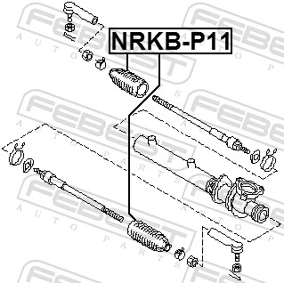 NRKBP11 Febest Пильник рульової