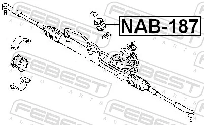 NAB187 Febest Сайлентблок кріплення рульової рейки
