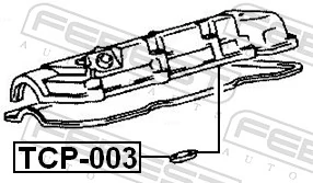 TCP003 Febest Кільце ущільнювальне свічкового колодязя