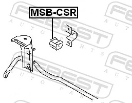 MSBCSR Febest Прокладка стабільзатора заднього