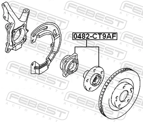Маточина колеса передня Koyo DACF2044NHR2 ціна, від 74.82 USD