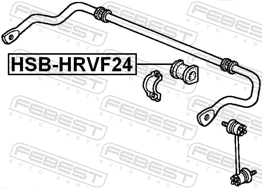 HSBHRVF24 Febest Втулка стабілізатора переднього