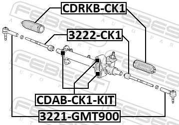 CDRKBCK1 Febest Пильник рульової