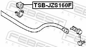 TSBJZS160F Febest Втулка стабілізатора переднього