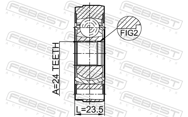 Задня граната кардана переднього Posterparts BB1092 ціна, від 33.91 USD