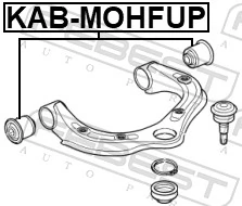 KABMOHFUP Febest Сайлентблок переднього верхнього важеля