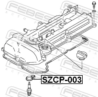SZCP003 Febest Кільце ущільнювальне свічкового колодязя