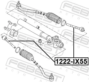1222IX55 Febest Тяги кермові