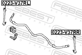546681MA0C Nissan/Infiniti Стійка стабілізатора задня
