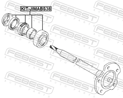 KITJIMABS38 Febest Кільце АБС (ABS)