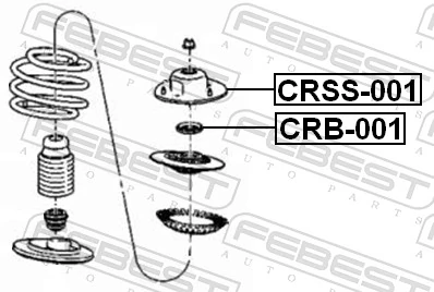 CRSS001 Febest Кріплення переднього амортизатора