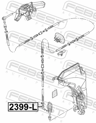 2399L Febest Трійник системи склоомивача