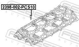 2398002PCS10 Febest Болт клапанної кришки ГБЦ