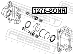 1276SONR Febest Поршень гальмівного супорта заднього