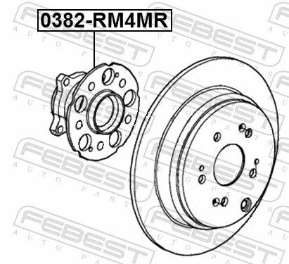 0382RM4MR Febest Маточина задня