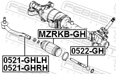 0522GH Febest Тяги кермові