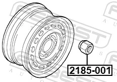 FSE11710008 Fase Гайка колеса
